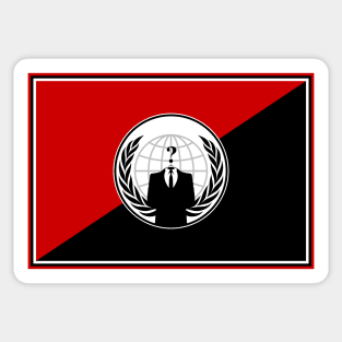 Anonymous (Anarchist Flag) Sticker